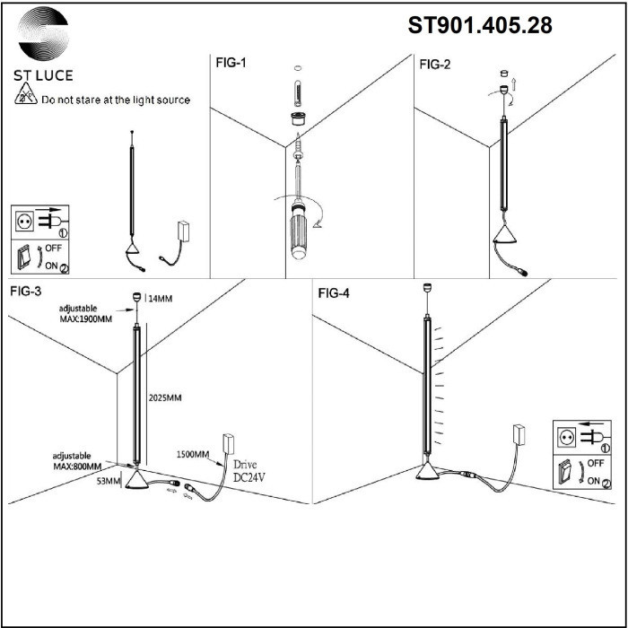 Торшер ST901.405.28 ST Luce