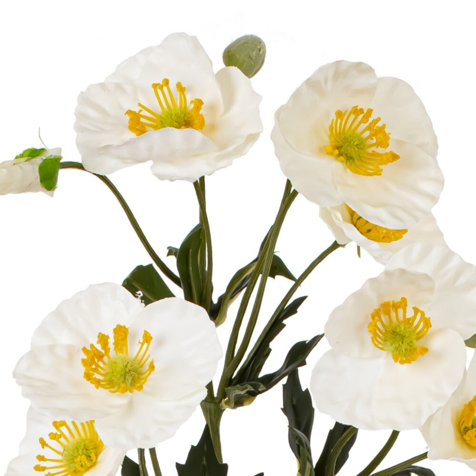 Цветок искусственный "Мак", L17 W15 H64 см