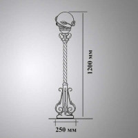 Наземный фонарь Галактика 24-002-ЧЗ Кузнечное дело Наземный фонарь Галактика 24-002-ЧЗ Кузнечное дело