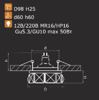 Точечный светильник Onda 032704 Lightstar
