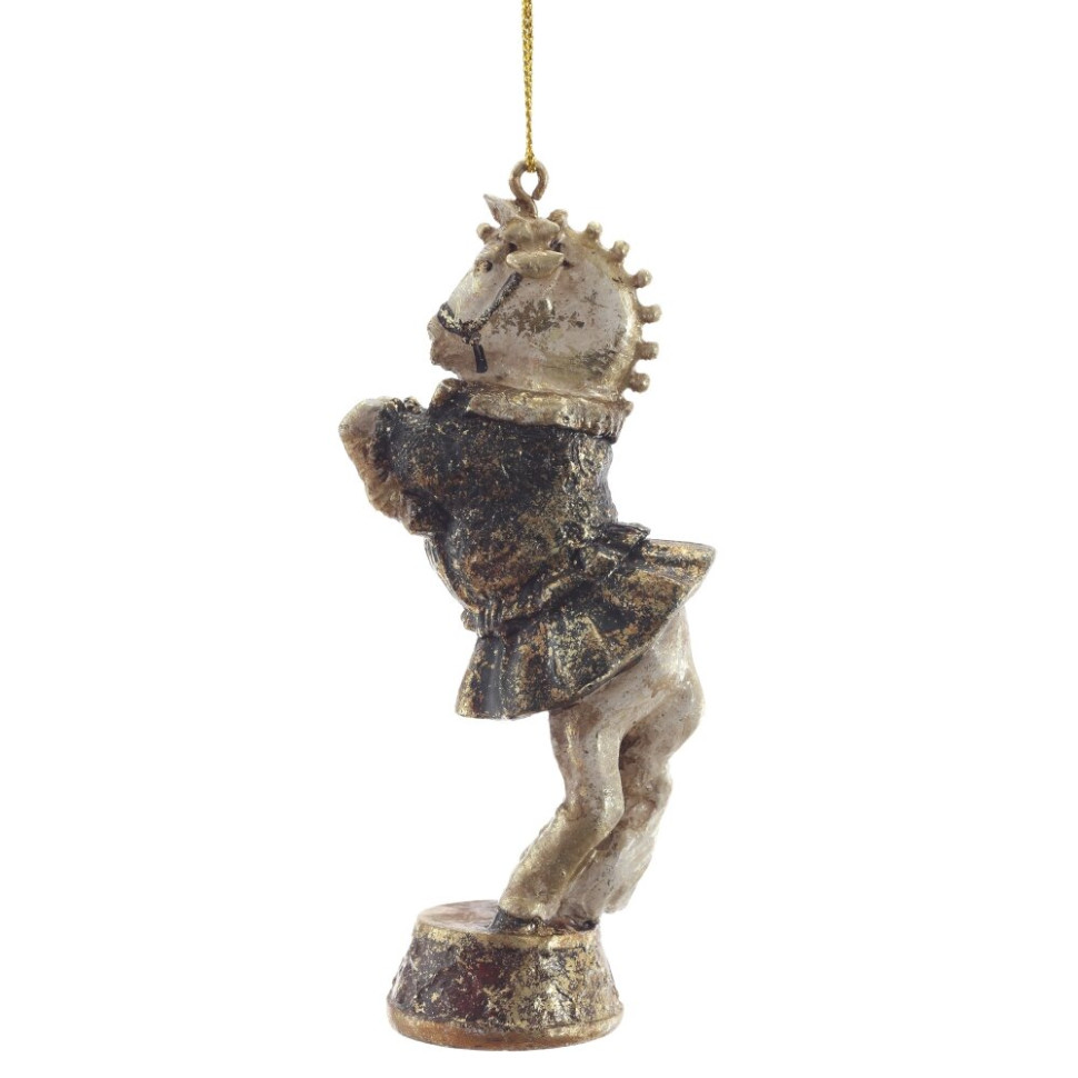 Фигурка декоративная подвесная"Лошадь", L5,5 W3,5 H13 см