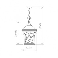 Уличный светильник подвесной Cassiopeya Cassiopeya H Elektrostandard