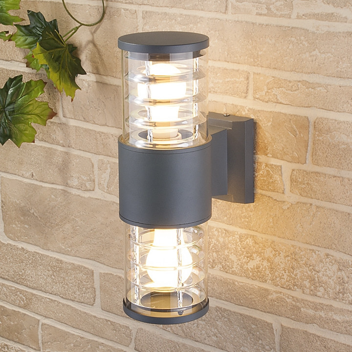 Настенный светильник уличный Strada 1407 TECHNO серый Elektrostandard