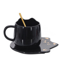 Кружка с блюдцем и ложкой, 300 мл, L16 W15 H10 см