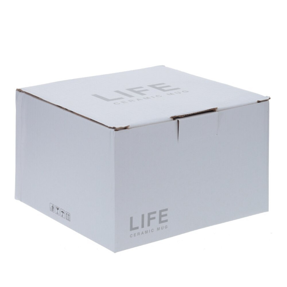 Кружка с блюдцем и ложкой, 300 мл, L16 W15 H10 см