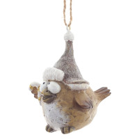 Фигурка декоративная подвесная "Птичка",   L5 W5,5 H5 см, 2в.