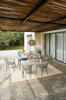 Кресло уличное "Муза" темно-серое с оплеткой Кресло уличное "Муза" темно-серое с оплеткой