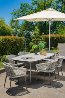 Кресло уличное "Муза" темно-серое с оплеткой Кресло уличное "Муза" темно-серое с оплеткой