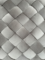 Пуф плетеный велюровый светло-бежевый Пуф плетеный велюровый светло-бежевый