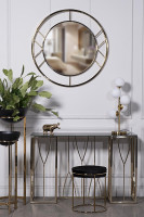 Консоль черное стекло/золото Консоль черное стекло/золото