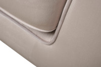 Диван Madrid Memory трехместный шенилл бежевый с кантом