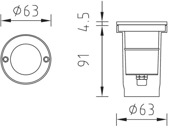 Встраиваемый светильник уличный  73201А SS Oasis Light