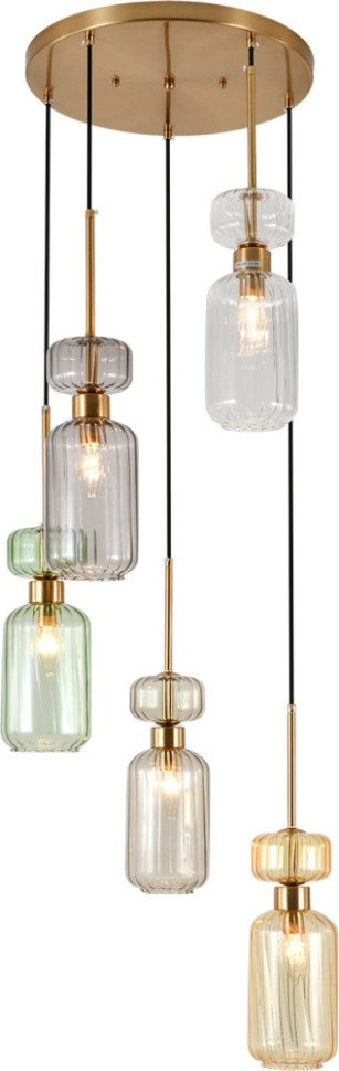 Подвесной светильник Gloss 1141/5S CL/BG/GN/SM/AM Escada