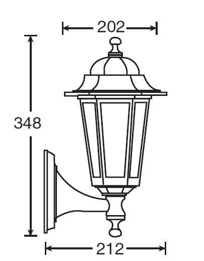 Настенный фонарь уличный  79801S Bl Oasis Light