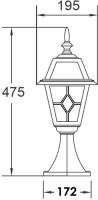 Наземный фонарь FARO 91104 Bl Oasis Light