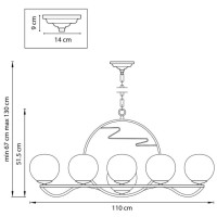 Подвесная люстра Lightstar Enna 762117 Подвесная люстра Lightstar Enna 762117