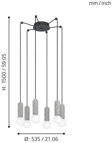 Подвесной светильник Giaconecchia 39833 Eglo