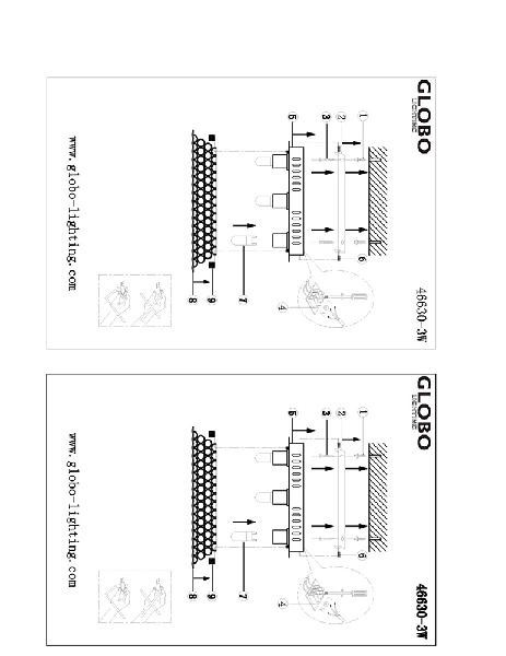 Настенный светильник Azalea 46630-3W Globo