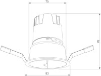 Точечный светильник Inline 25090/LED Elektrostandard