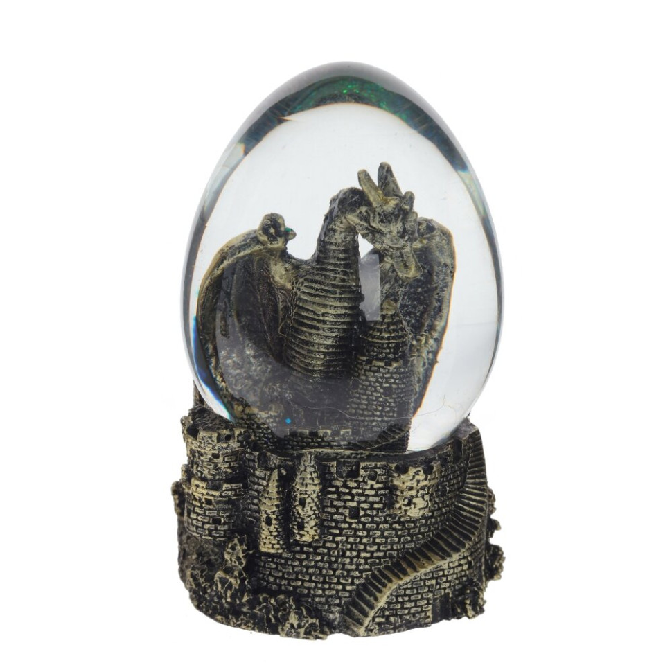 Фигурка декоративная в стекл.шаре "Дракон", D 7 см, L7,5 W7 H10,5 см, 2в.