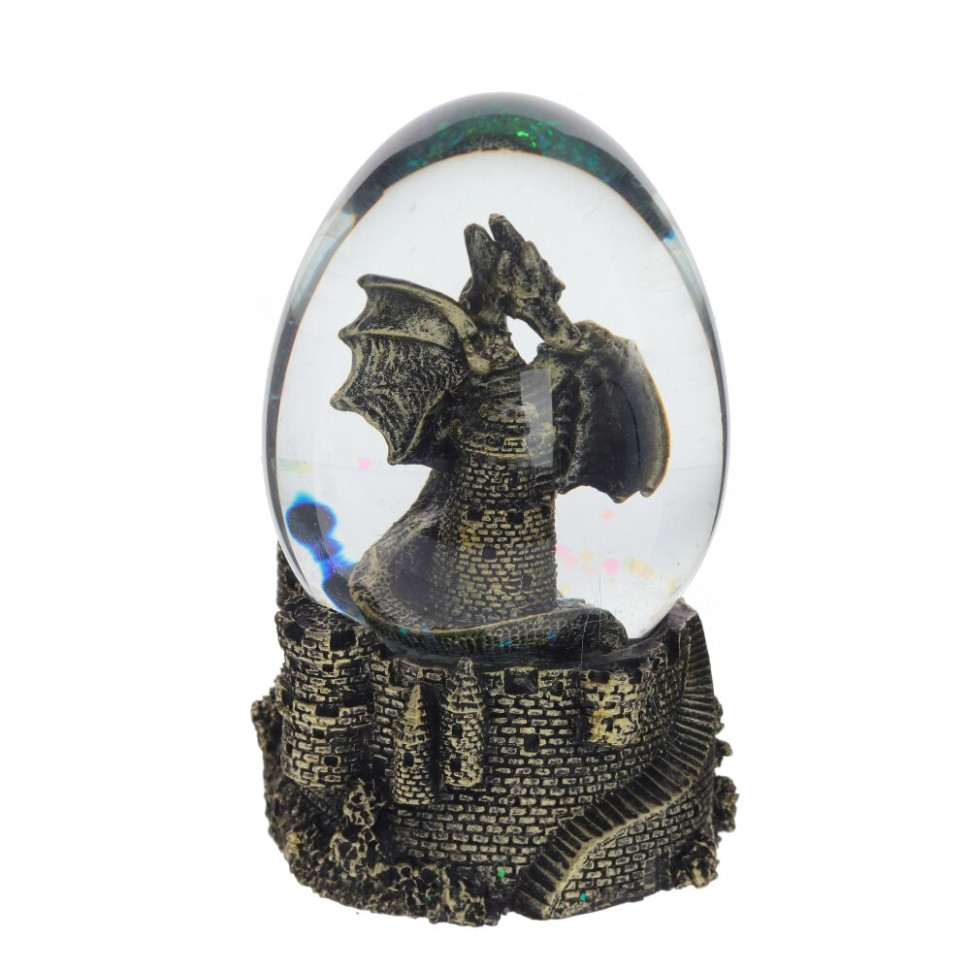 Фигурка декоративная в стекл.шаре "Дракон", D 7 см, L7,5 W7 H10,5 см, 2в.