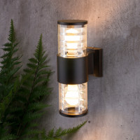 Настенный светильник уличный Strada 1407 TECHNO черный Elektrostandard