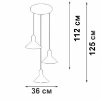Подвесной светильник Vitaluce V4785-0/3S Подвесной светильник Vitaluce V4785-0/3S
