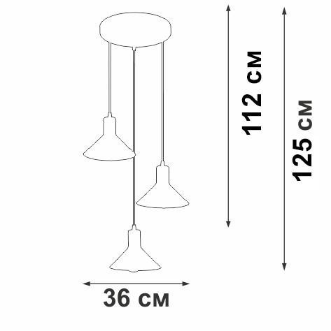 Подвесной светильник Vitaluce V4785-0/3S