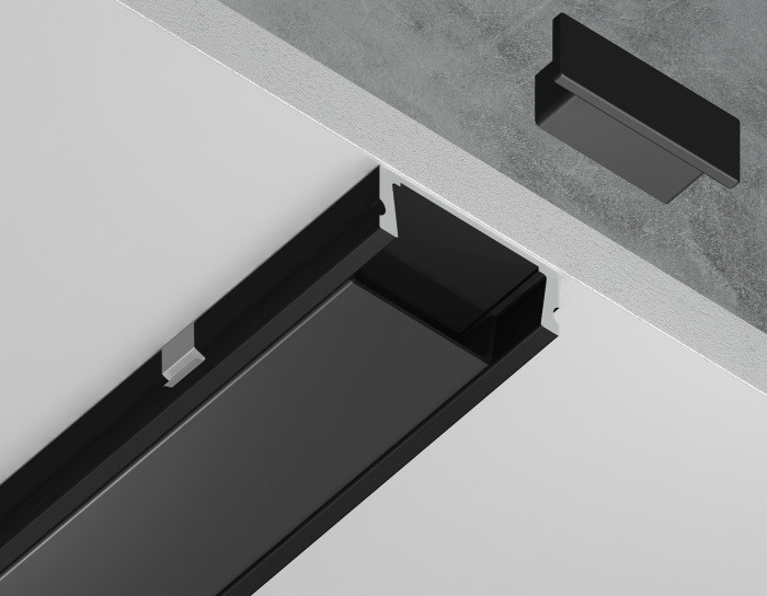 Профиль для светодиодной ленты Illumination GP1700BK/BK Ambrella