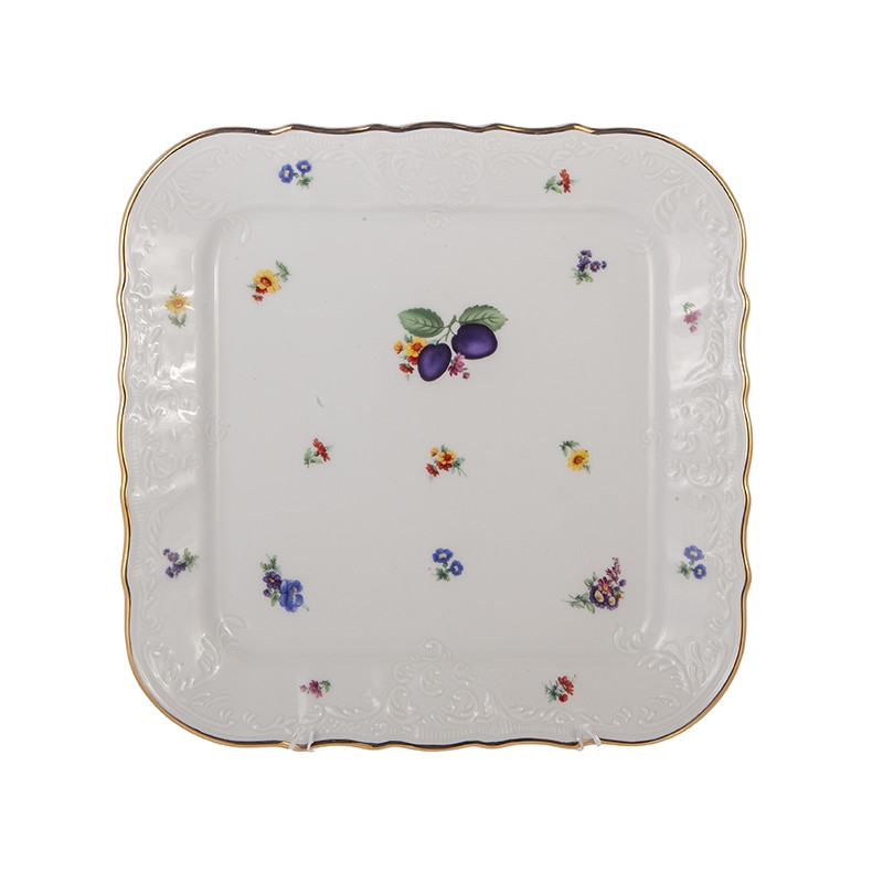 Поднос квадратный 26см."Слива 97812" Bernadotte