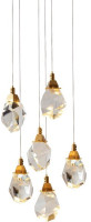 Подвесной светильник Crystal rock II 9701P/6R brass DeLight Collection