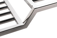 Банкетка велюровая голубая/хром Банкетка велюровая голубая/хром