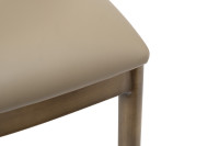 Стул обеденный экокожа бежевый/бронза Стул обеденный экокожа бежевый/бронза