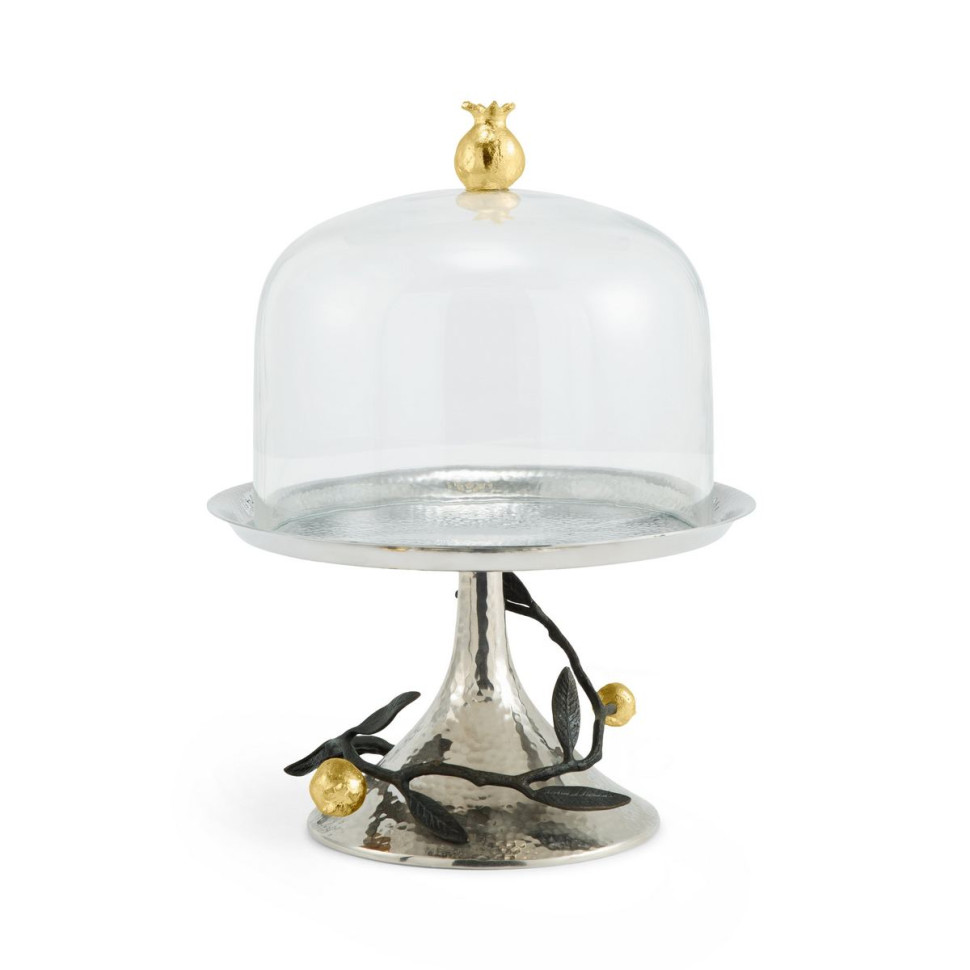 Блюдо на ножке с крышкой Michael Aram "Pomegranatе", 23х30 см