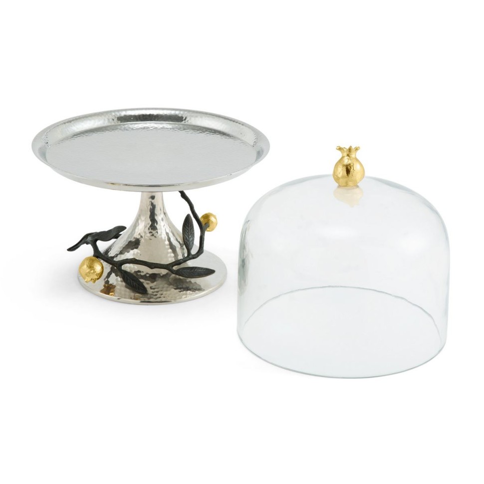 Блюдо на ножке с крышкой Michael Aram "Pomegranatе", 23х30 см