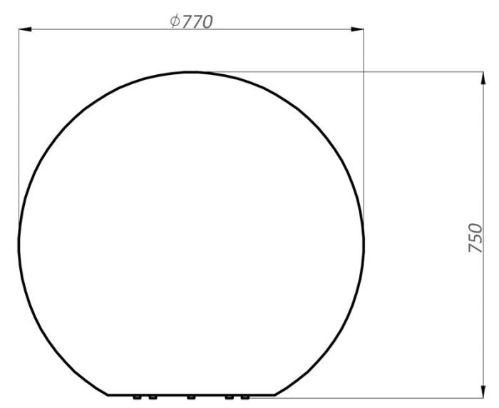 Наземный светильник Kugelleuchte 836958 Deko-Light