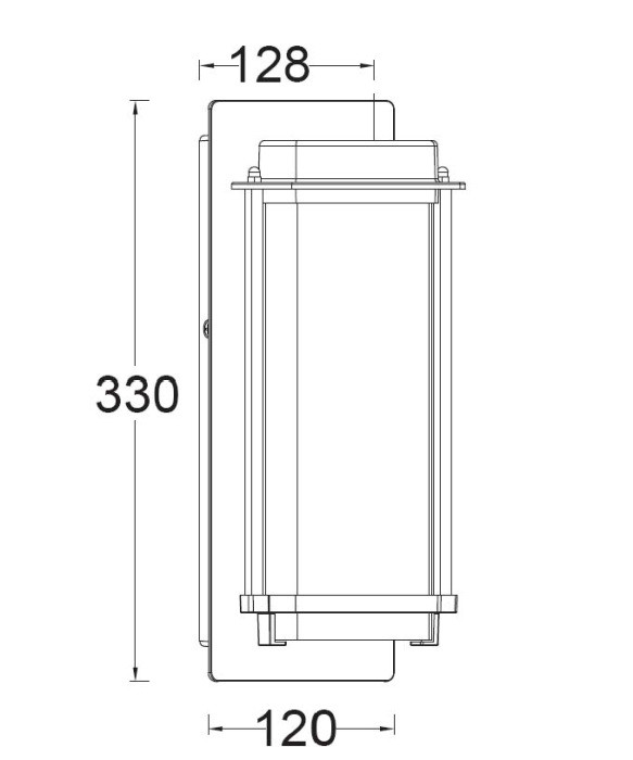 Настенный светильник уличный  W1859-3K Bl Oasis Light
