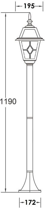 Наземный фонарь FARO 91106 Bl Oasis Light