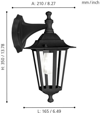 Настенный фонарь уличный Laterna 4 22467 Eglo