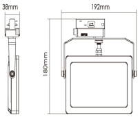 Трековый светильник Flood 707138 Deko-Light