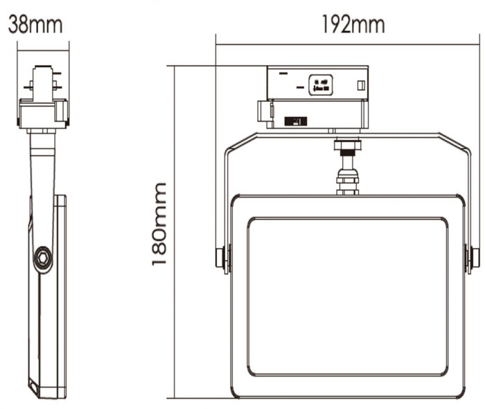 Трековый светильник Flood 707138 Deko-Light