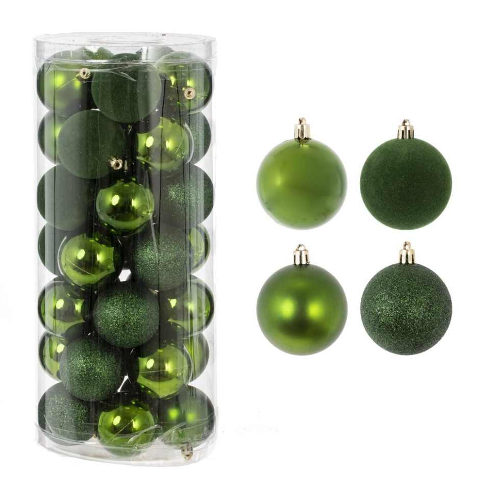 Набор из 35шт Украшение новогоднее "Шар", D 6 см, L16 W16 H36 см