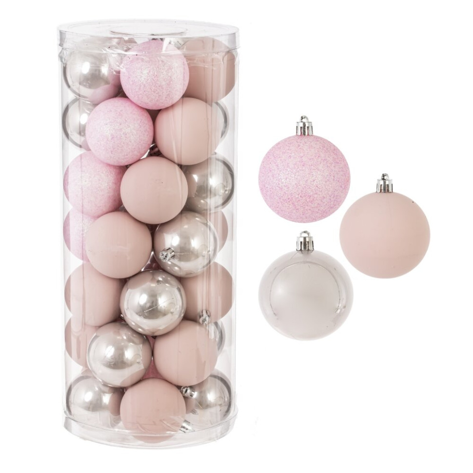 Набор из 35шт Украшение новогоднее "Шар", D 6 см, L16 W16 H36 см