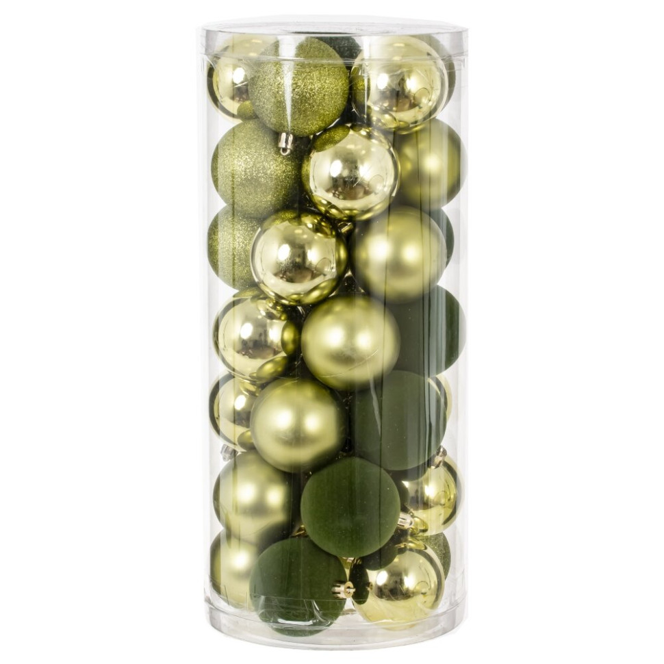 Набор из 35шт Украшение новогоднее "Шар", D 6 см, L16 W16 H36 см