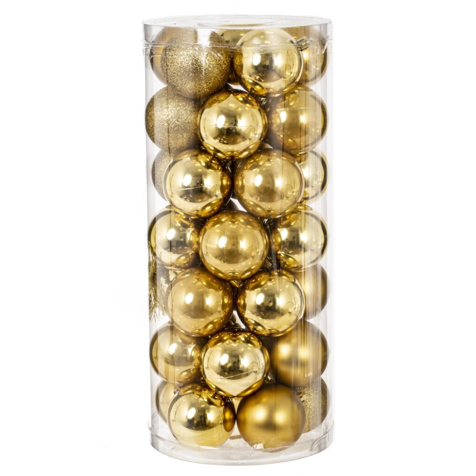 Набор из 35шт Украшение новогоднее "Шар", D 6 см, L16 W16 H36 см