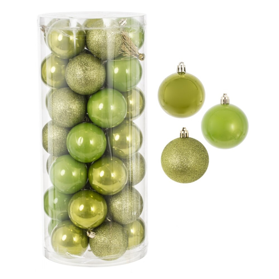 Набор из 35шт Украшение новогоднее "Шар", D 6 см, L16 W16 H36 см