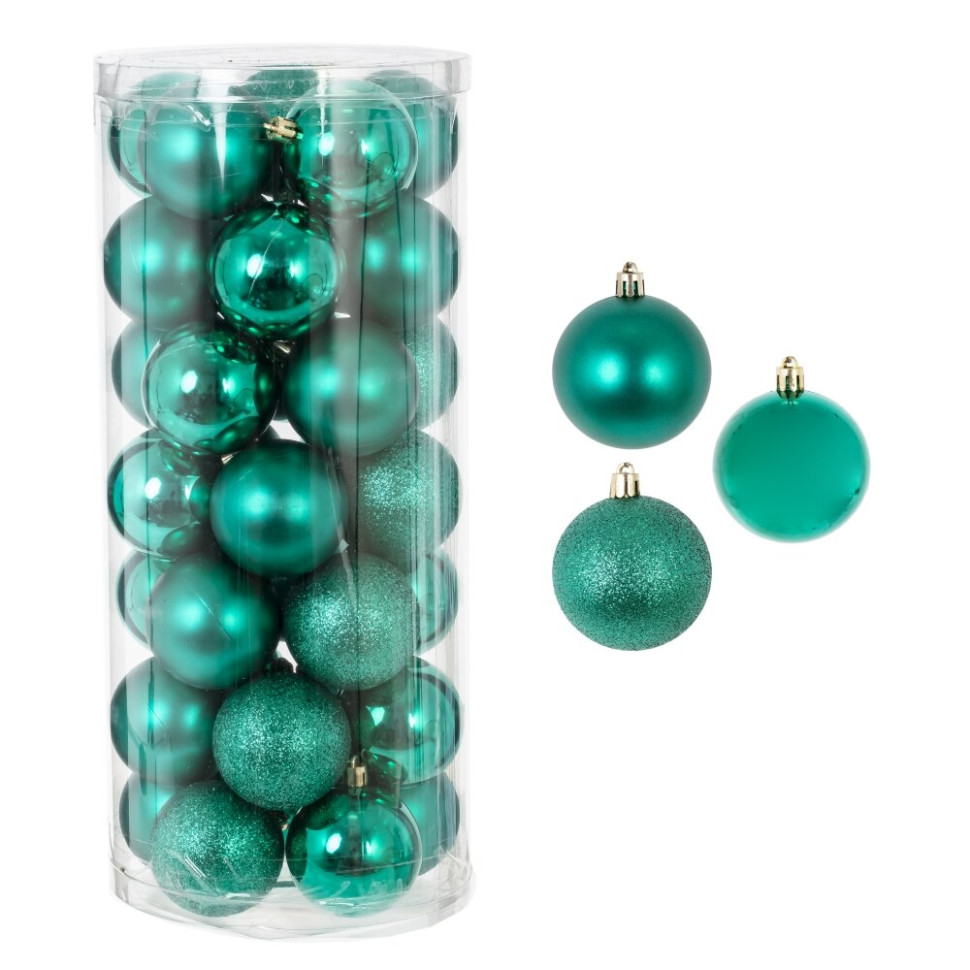 Набор из 35шт Украшение новогоднее "Шар", D 6 см, L16 W16 H36 см