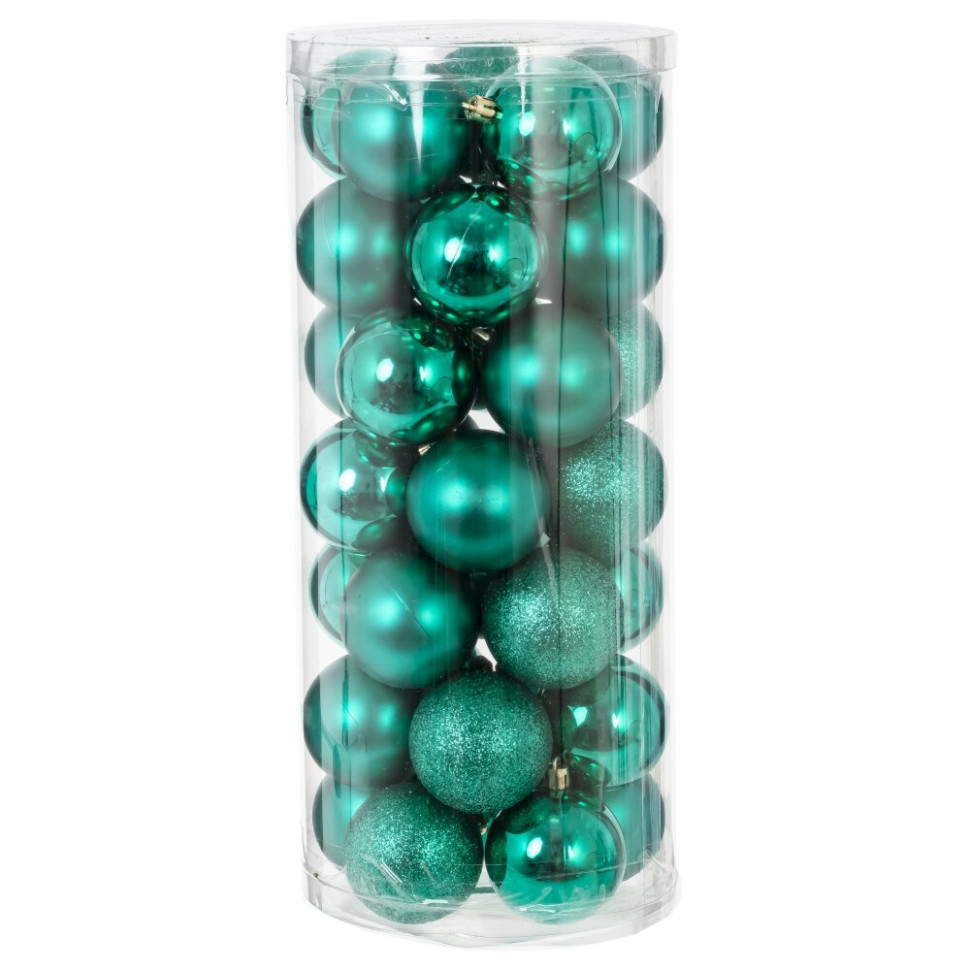 Набор из 35шт Украшение новогоднее "Шар", D 6 см, L16 W16 H36 см