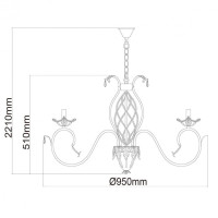Подвесная люстра Chiaro Валенсия 299012410 Подвесная люстра Chiaro Валенсия 299012410