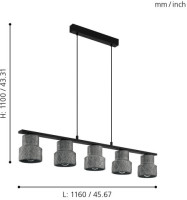 Подвесной светильник Hilcott 39855 Eglo